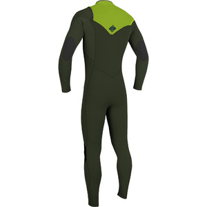 2020 O'Neill Youth Hyperfreak+ 5/4mm Chest Zip GBS Wetsuit 5381 - Ghost Green